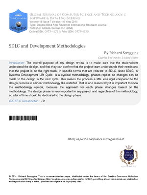 SDLC and Development Methodologies
