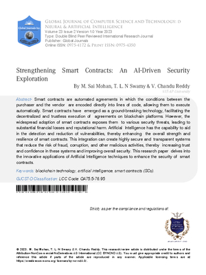 Strengthening Smart Contracts: An AI-Driven Security Exploration