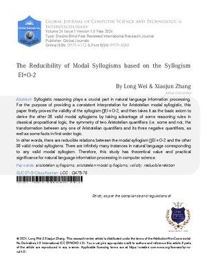The Reducibility of Modal Syllogisms Based on the Syllogism EI◇O-2