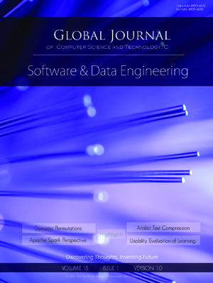 GJCST-C Software & Data Engineering: Volume 15 Issue C1