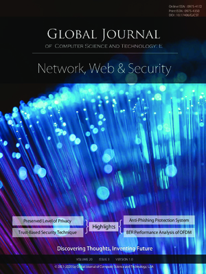 GJCST-E Network, Web & Security: Volume 20 Issue E3