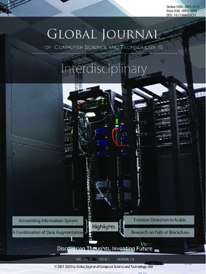 GJCST-G Interdisciplinary: Volume 23 Issue G1