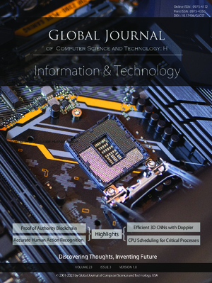 GJCST-H Information & Technology: Volume 23 Issue H3